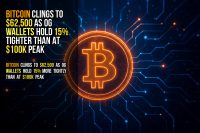 Bitcoin clings to $62,500 as OG wallets hold 15% tighter than at $100K peak