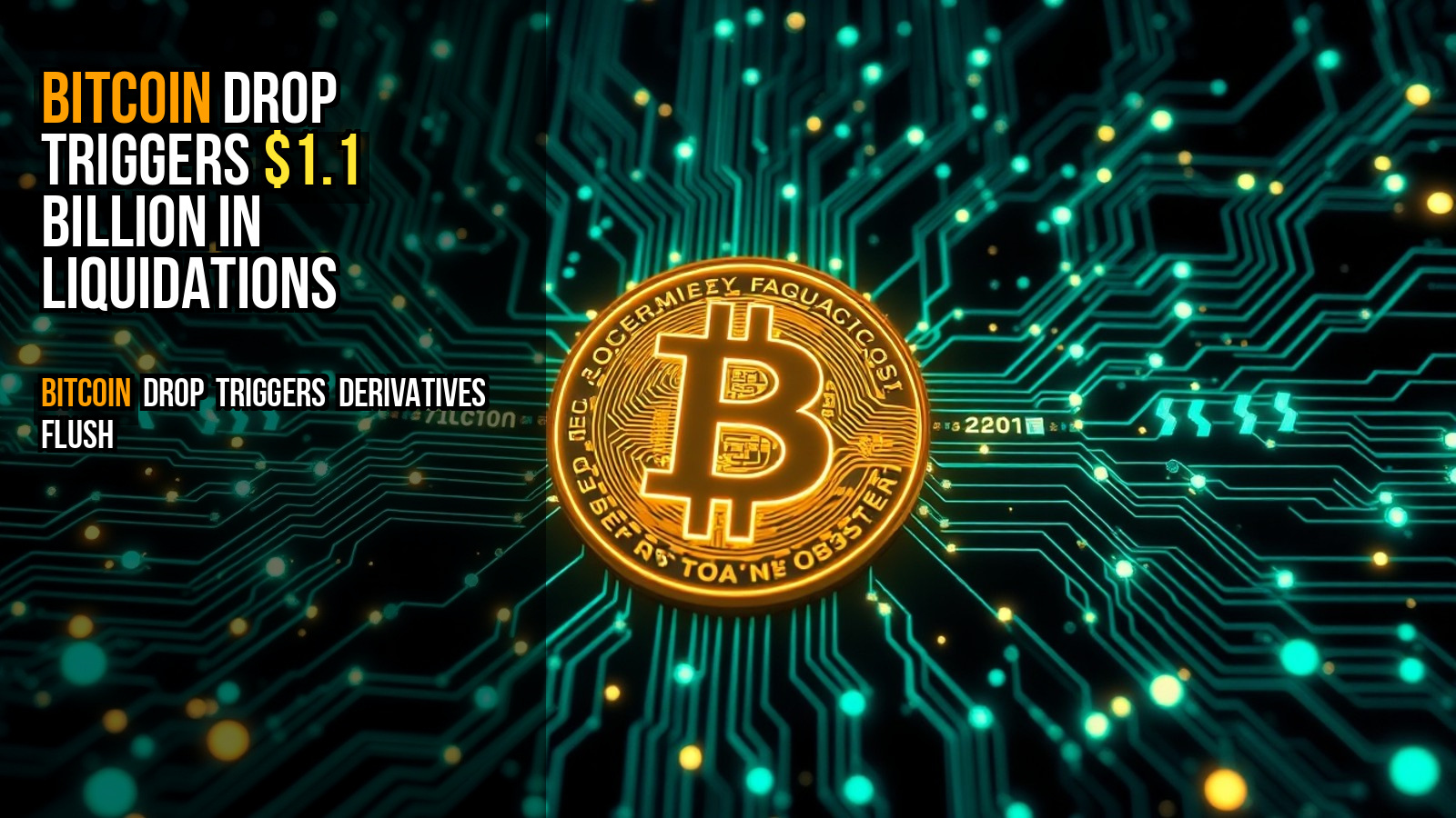 Bitcoin drop triggers $1.1 billion in liquidations