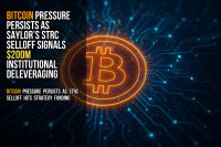 Bitcoin pressure persists as Saylor’s STRC selloff signals $200M institutional deleveraging