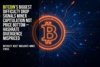Bitcoin’s biggest difficulty drop signals miner capitulation not price bottom – hashrate divergence mispriced