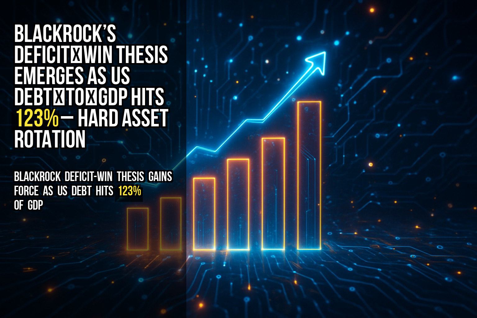BlackRock’s deficit‑win thesis emerges as US debt‑to‑GDP hits 123% – hard asset rotation
