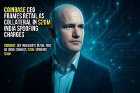 Coinbase CEO frames retail as collateral in $20M India spoofing charges