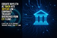 C‑suite buys ETH as token hits 3‑year low – corporate treasury divergence from ETF flows
