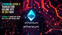 Ethereum layer-2 transaction volume hits 30-day high