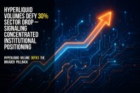 Hyperliquid volumes defy 30% sector drop – signaling concentrated institutional positioning