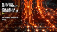 Institutions quietly dominate Aave as retail voting dips below 5%