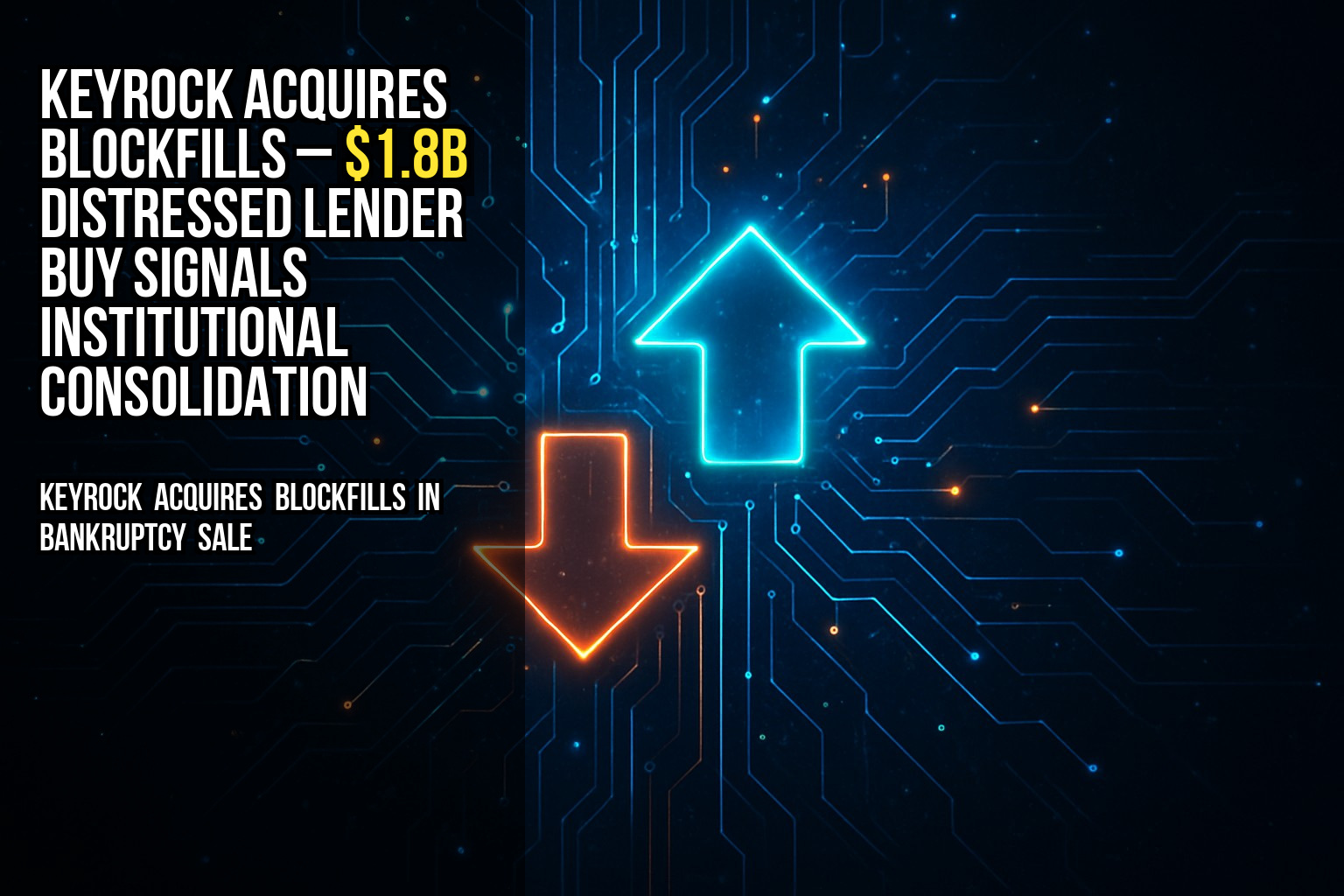 Keyrock acquires Blockfills – $1.8B distressed lender buy signals institutional consolidation