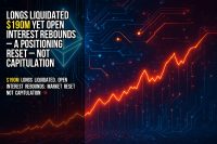 Longs liquidated $190M yet open interest rebounds – a positioning reset – not capitulation