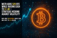 MSTR adds 520 BTC while raising cash to $1.4B – strategic hedging against volatility
