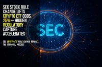 SEC stock rule change lifts crypto ETF odds 25% – hidden regulatory capture accelerates
