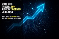 SpaceX IPO triggers 50% surge in tokenized stock SPCX