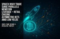 SpaceX risky trade surge parallels memecoin leverage – retail chasing asymmetric bets amid low yields