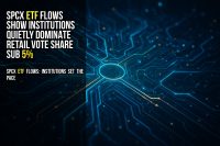 SPCX ETF flows show institutions quietly dominate retail vote share sub 5%