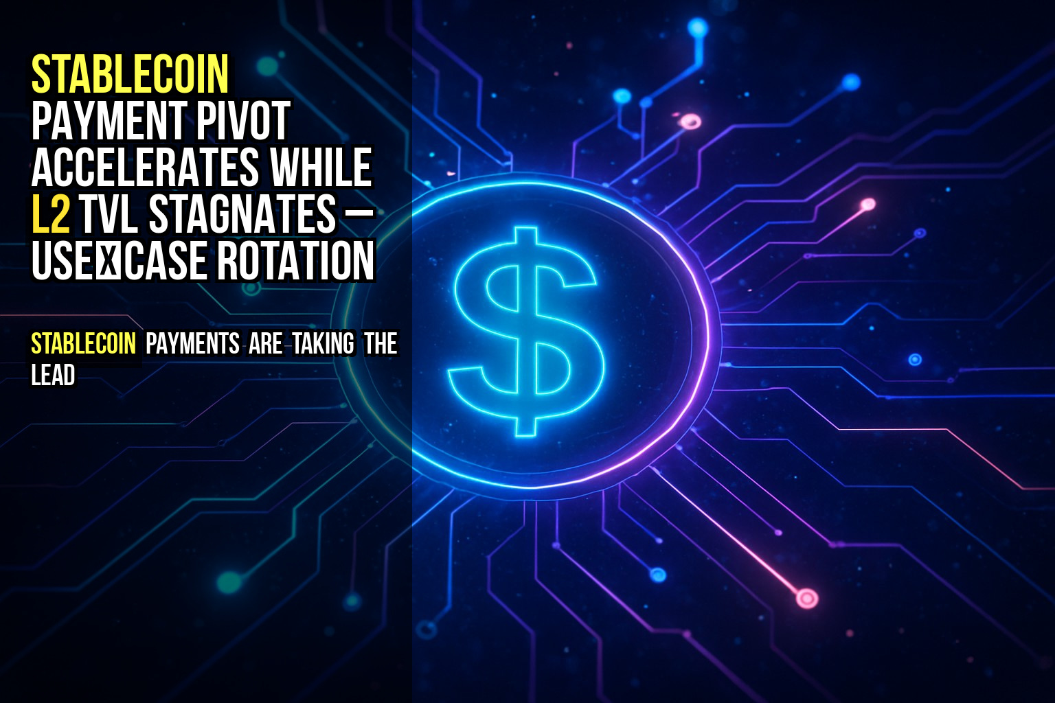 Stablecoin payment pivot accelerates while L2 TVL stagnates – use‑case rotation