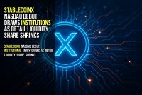 StablecoinX Nasdaq debut draws institutions as retail liquidity share shrinks