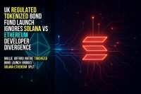 UK regulated tokenized bond fund launch ignores Solana vs Ethereum developer divergence