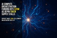 AI compute orchestration funding hits $20M as DePIN token supply stalls