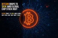 Bitcoin drops to $63K amid global chip stock rout