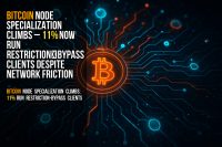 Bitcoin node specialization climbs – 11% now run restriction‑bypass clients despite network friction