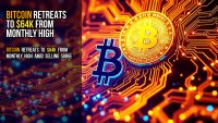 Bitcoin retreats to $64K from monthly high