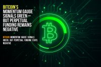 Bitcoin’s momentum gauge signals green – but perpetual funding remains negative