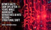 BitMEX halts sign-ups after 11 years while aggregate derivatives OI hits record – structural shift