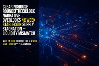 Clearinghouse round‑the‑clock narrative overlooks 4‑week stablecoin supply stagnation – liquidity mismatch