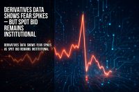 Derivatives data shows fear spikes – but spot bid remains institutional