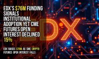 EDX’s $76M funding signals institutional adoption yet CME futures open interest declined 15%