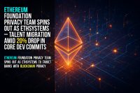 Ethereum Foundation privacy team spins out as EthSystems – talent migration amid 20% drop in core dev commits
