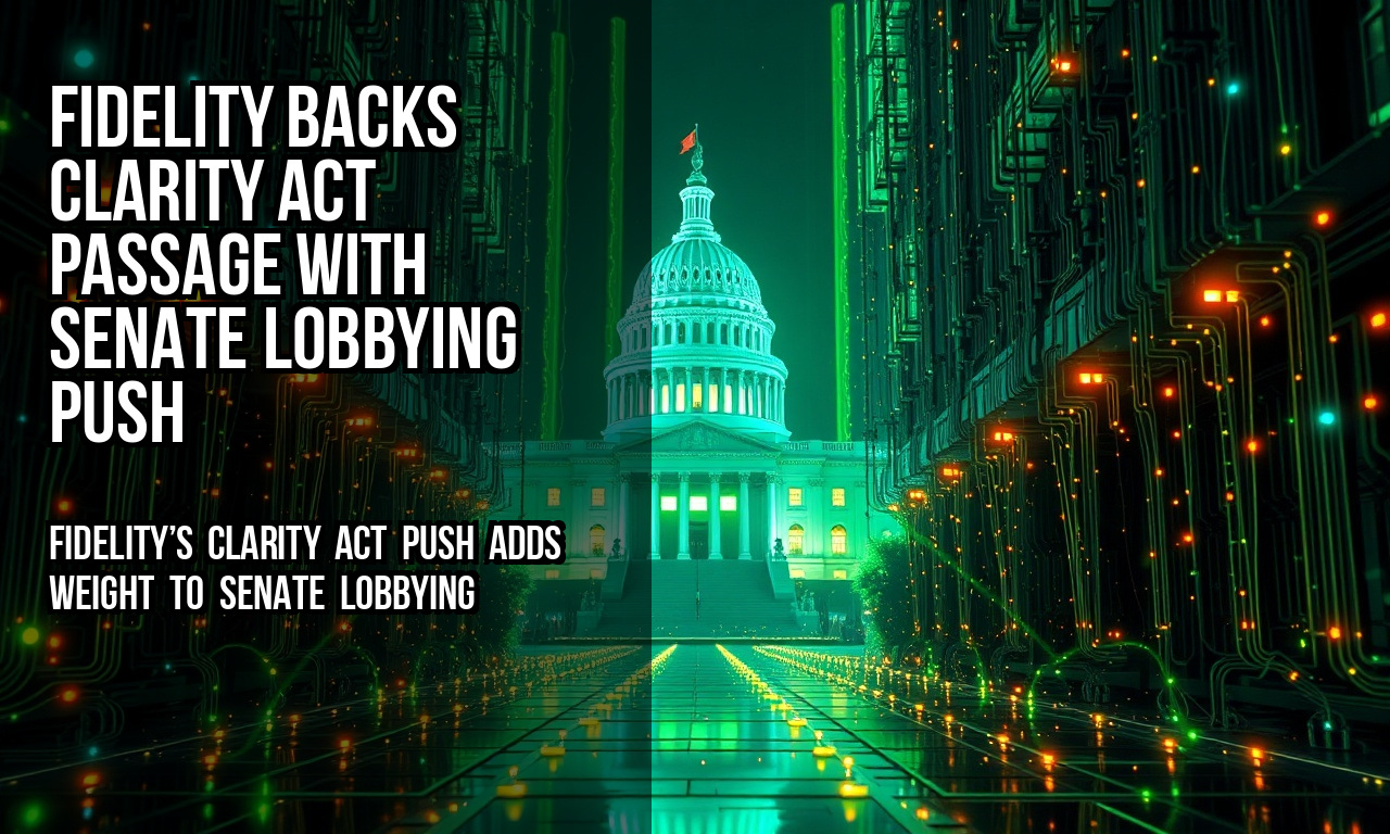 Fidelity backs CLARITY Act passage with Senate lobbying push