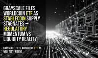 Grayscale files Worldcoin ETF as stablecoin supply stagnates – regulatory momentum vs liquidity reality