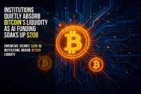 Institutions quietly absorb Bitcoin’s liquidity as AI funding soaks up $20B