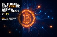 Institutions still buying Bitcoin ETFs despite flat price—holdings up 12%