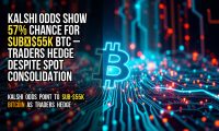 Kalshi odds show 57% chance for sub‑$55K BTC – traders hedge despite spot consolidation