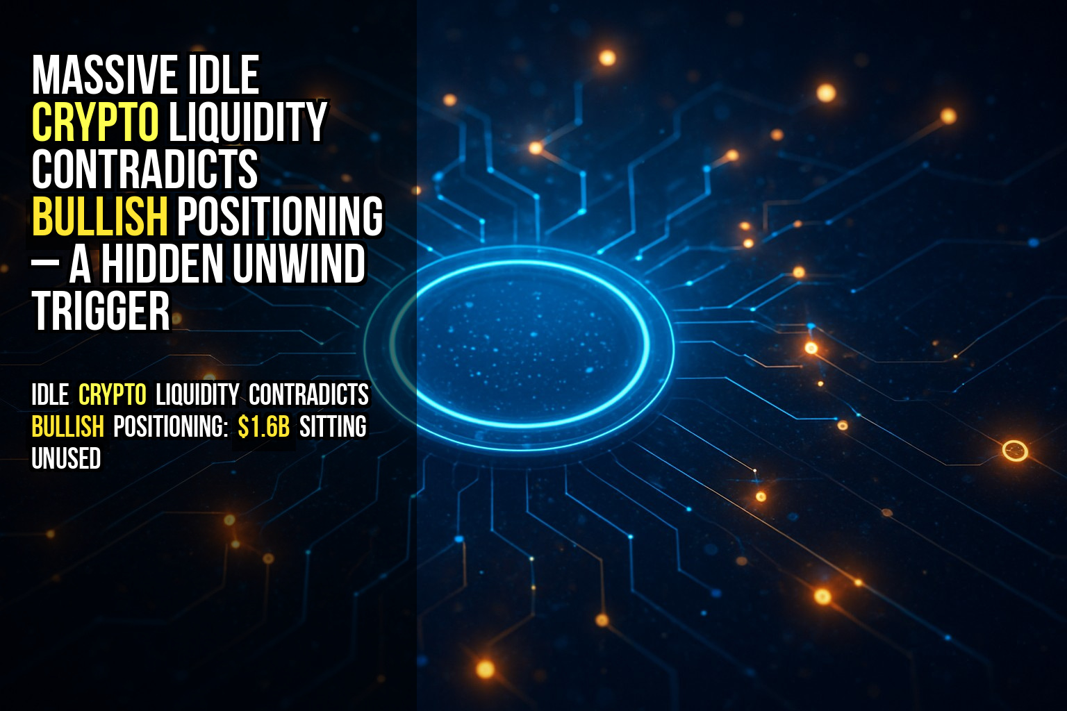 Massive idle crypto liquidity contradicts bullish positioning – a hidden unwind trigger