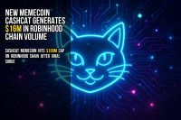 New memecoin CASHCAT generates $16M in Robinhood Chain volume