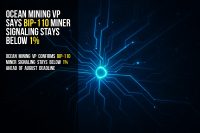 Ocean Mining VP says BIP-110 miner signaling stays below 1%