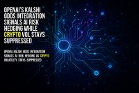 OpenAI’s Kalshi odds integration signals AI risk hedging while crypto vol stays suppressed