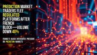 Prediction market traders flee regulated platforms after French block—volume down 40%