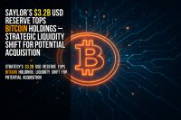 Saylor’s $3.2B USD reserve tops bitcoin holdings – strategic liquidity shift for potential acquisition