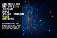 Shared order book debut with $135M equity raise signals exchange–traditional finance convergence
