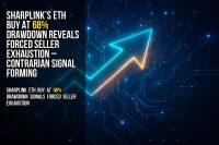 Sharplink’s ETH buy at 68% drawdown reveals forced seller exhaustion – contrarian signal forming