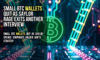 Small BTC wallets quit as Saylor rage exits another interview