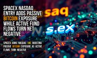 SpaceX Nasdaq entry adds passive Bitcoin exposure while active fund flows turn net negative