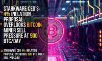 StarkWare CEO’s 4% inflation proposal overlooks Bitcoin miner sell pressure at 900 BTC/day