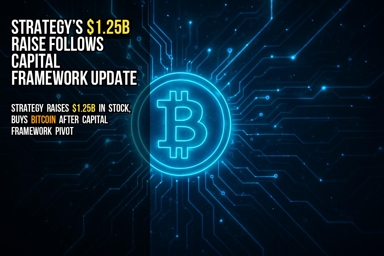 Strategy’s $1.25B raise follows capital framework update
