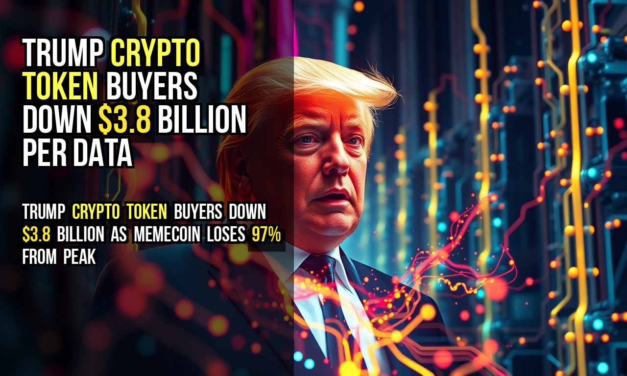 Trump crypto token buyers down $3.8 billion per data