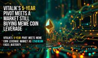Vitalik’s 5-year pivot meets a market still buying meme coin leverage