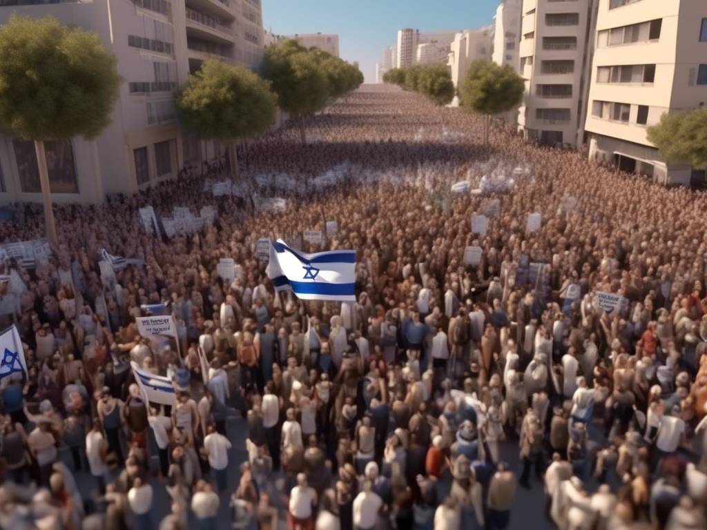 Protesters unite against Israeli govt in Tel Aviv ??